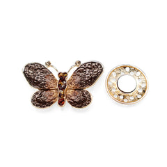 Magneet broche nr 217 fantasy goudkleurig