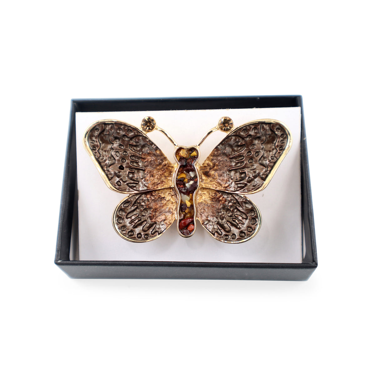 Magneet broche nr 217 fantasy goudkleurig