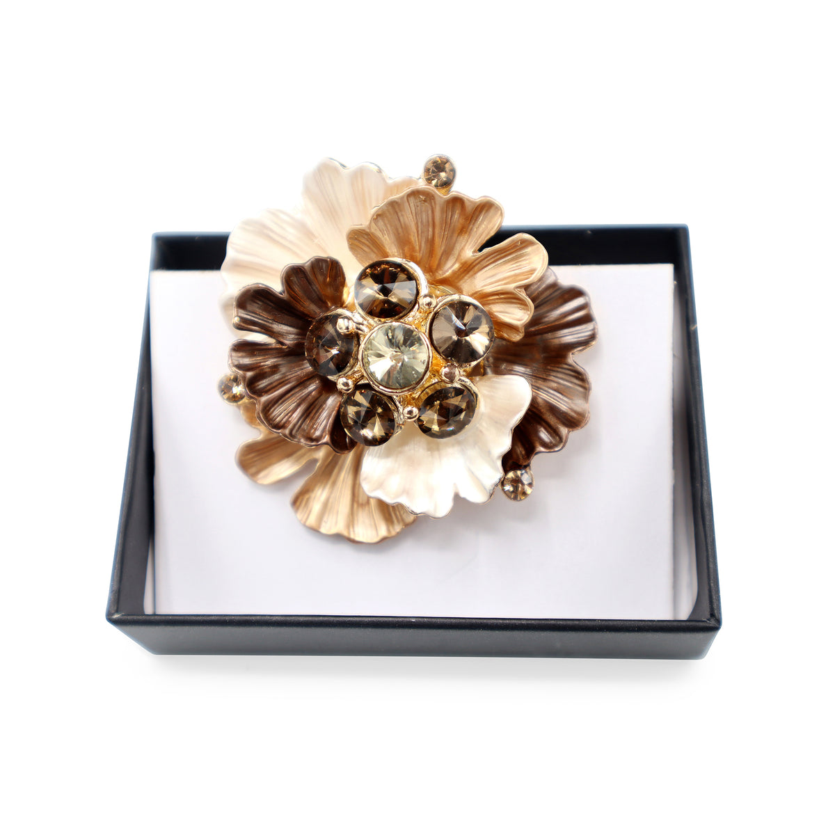 Magnetbrosche Nr. 219  Fantasie Goldfarben