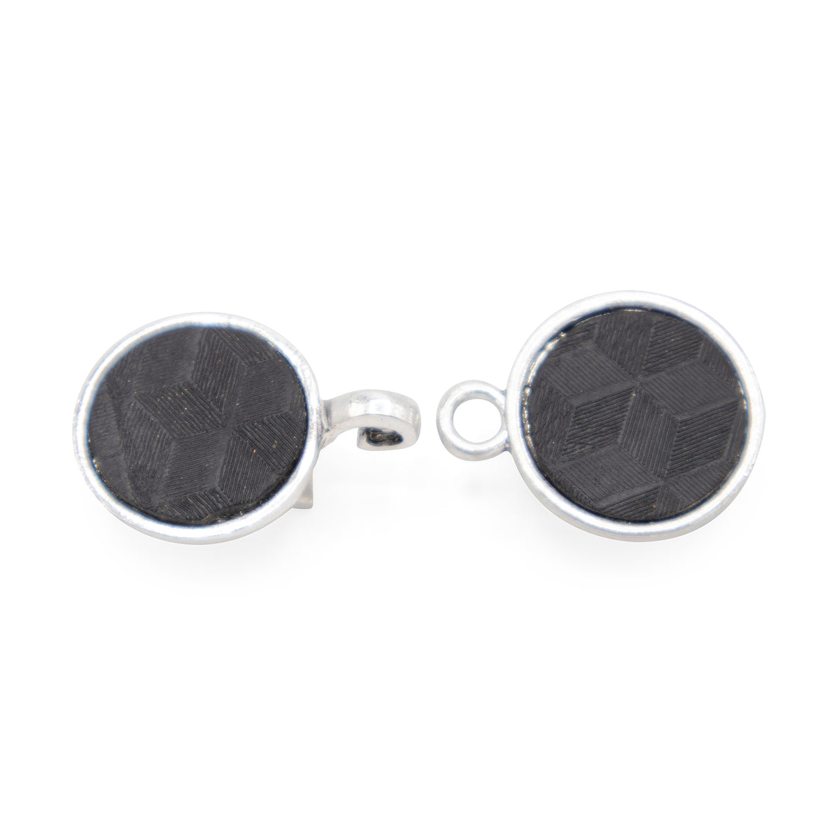 Bellagio buffalo leather hexagon black