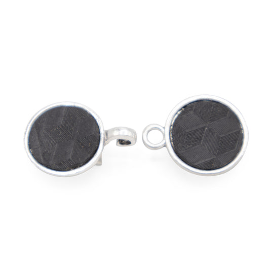 Bellagio buffalo leather hexagon black
