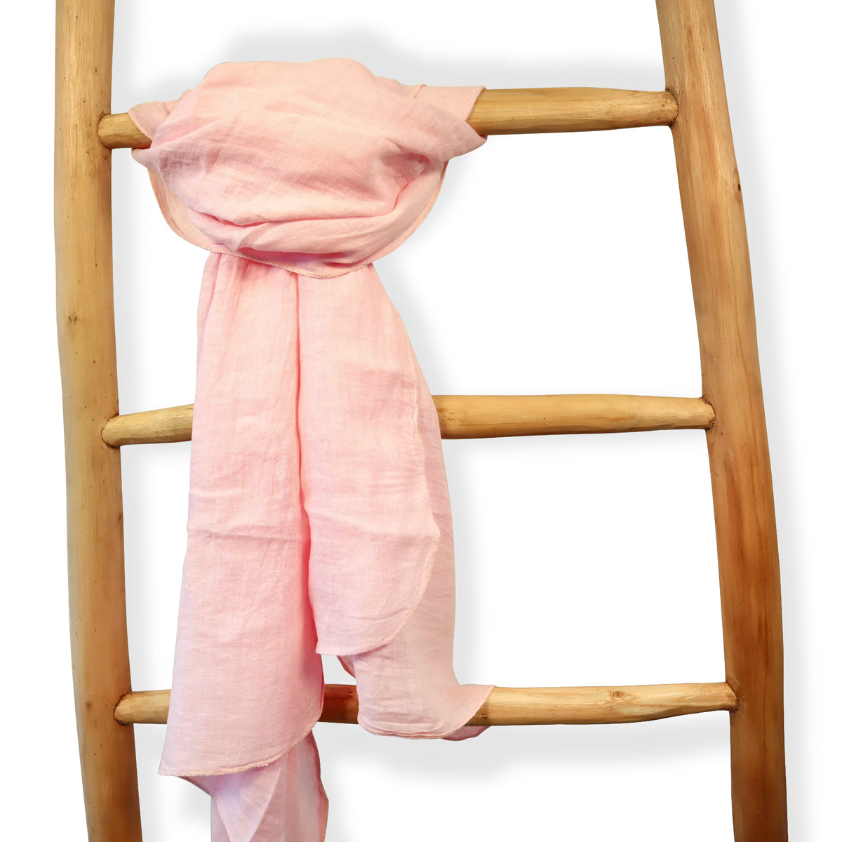 linnen sjaal baby roze