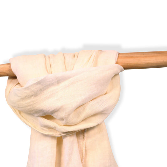 Leinenschal in Beige