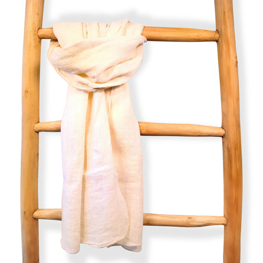 Leinenschal in Beige