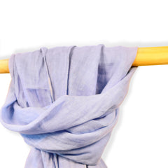 linnen sjaal jeans blauw