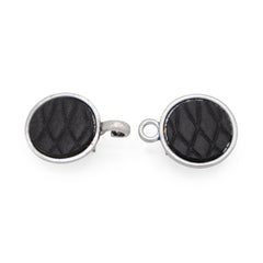 Bellagio buffalo leather ruit print black